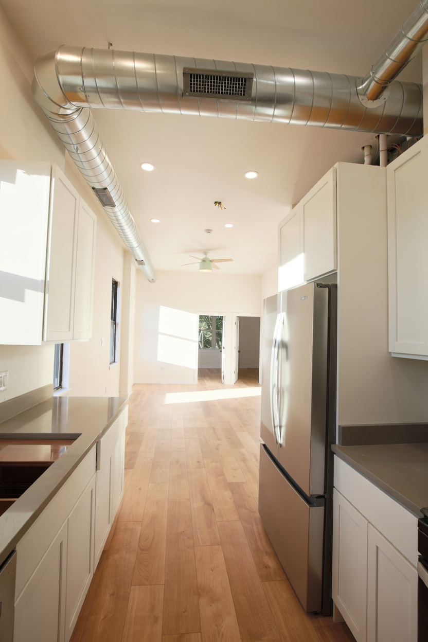 1077 W Polk #2 — kitchen looking toward living room